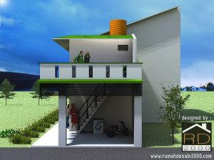 Tampak-samping-rumah-kost-sederhana-300x225 Bangunan Project Lists - Jasa desain rumah - Rumah Desain 2000
