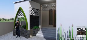 Desain-masjid-modern-tampak-close-up-2-300x137 Bangunan Project Lists Rumah ibadah - Jasa desain rumah - Rumah Desain 2000