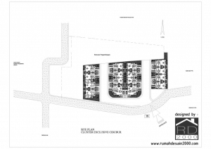 Site-Plan-Cluster-Cibubur-Exclusive-2D--300x212 Cluster Desain Rumah perumahan Project Lists - Jasa desain rumah - Rumah Desain 2000