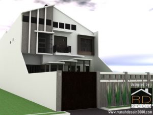 Desain-rumah-minimalis-modern-asimetris-tampak-perspektif-300x225 Desain Rumah Project Lists - Jasa desain rumah - Rumah Desain 2000