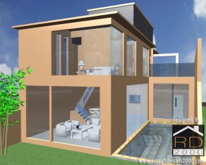 Rumah-transparan-tampak-belakang-300x240 Desain Rumah Project Lists - Jasa desain rumah - Rumah Desain 2000