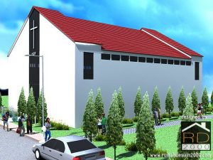 Tampak-perspektif-desain-gereja-HKBP-Bandung-300x225 Bangunan Project Lists Rumah ibadah - Jasa desain rumah - Rumah Desain 2000