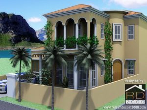 Tampak-perspektif-desain-rumah-mediterania-300x225 Desain Rumah Project Lists - Jasa desain rumah - Rumah Desain 2000