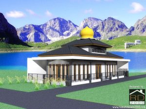 Tampak-perspektif-desian-bangunan-mushola-300x225 Project Lists Rumah ibadah - Jasa desain rumah - Rumah Desain 2000