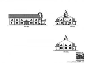 Tampak-2D-Gereja-HKBP-Kabupaten-Siak-300x221 Bangunan Project Lists Rumah ibadah - Jasa desain rumah - Rumah Desain 2000