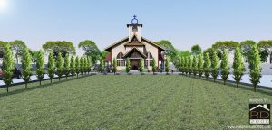 Tampak-Depan-Gereja-HKBP-kabupaten-siak-300x144 Bangunan Project Lists Rumah ibadah - Jasa desain rumah - Rumah Desain 2000
