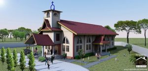 Tampak-perspektif-1-gereja-HKBP-dengan-nuansa-melayu-300x144 Bangunan Project Lists Rumah ibadah - Jasa desain rumah - Rumah Desain 2000
